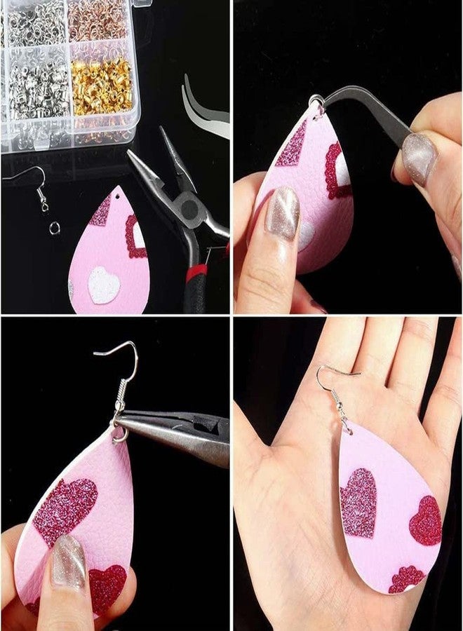 DIY Crafts 700 Grm, Bronze, Earring Making Kit Jewelry Makes Supplies with Earring Post Jump Rings Earring Back Tweezers Jump Ring Opener for Earring Jewelry DIY Making Wo (700 Grm, Bronze) - Image 4